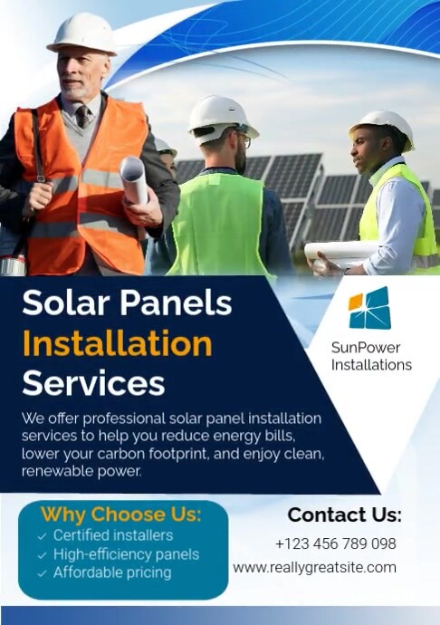 White Modern & Minimal Solar Installation Services A2 template