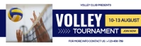 White Modern & Minimal Volley Tournament Tajuk Twitter template