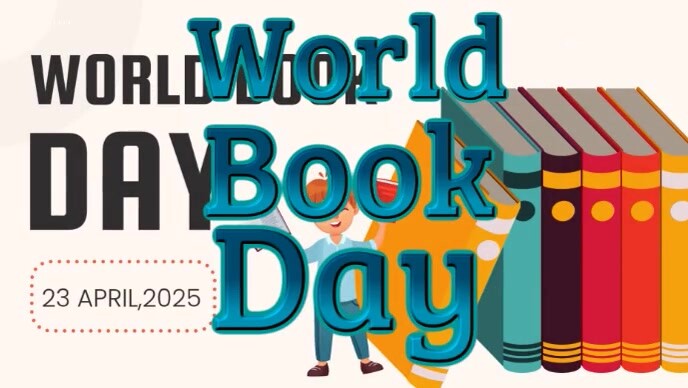 White Modern & Minimal World Book Day Youtube Thumbnail template