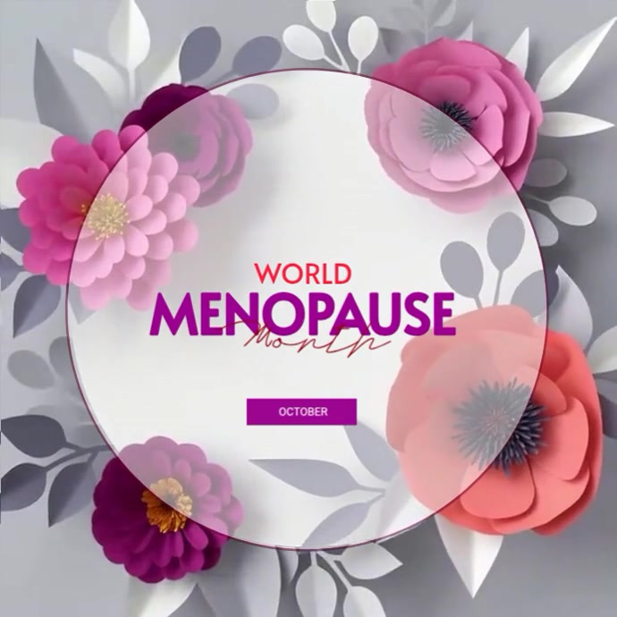 Copy of White Modern & Minimal World Menopause Month Instagram Post ...