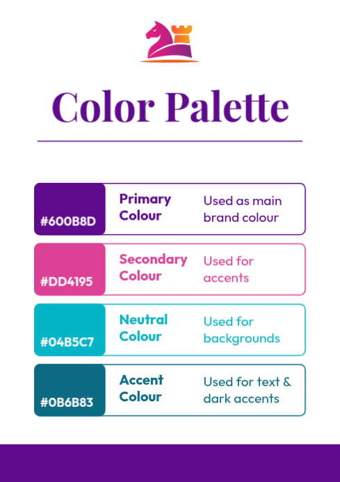 White Color Palette A4 Template | PosterMyWall