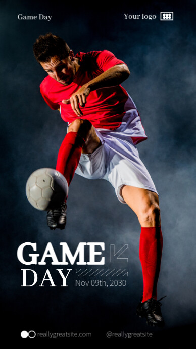 White Modern Futuristic Sport Event Instagram Story Template | PosterMyWall