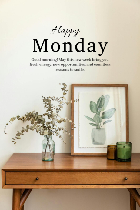 White Monday Motivation Poster Template | PosterMyWall