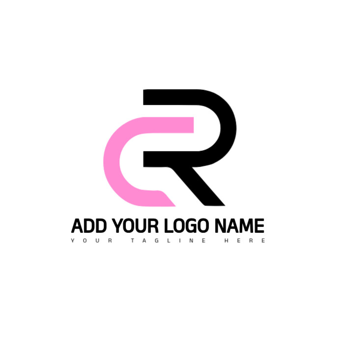 Plantilla de White Monogram/letter R/c Logo/concept/identity/symbol ...