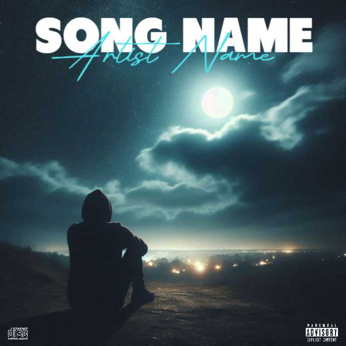 White Moonlight Mixtape Album Cover Album Cover Template PosterMyWall White Moonlight Mixtape Album Cover Album Cover Template PosterMyWall