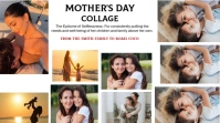 White Mother's Collage  Digital Display (16:9) template