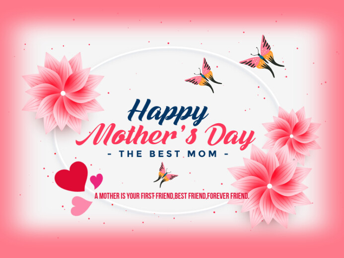 White  Mothers Day , Happy Mothers Day Poster Yard Sign Znak podwórkowy template
