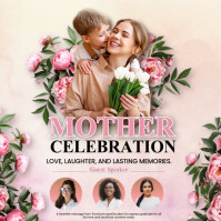 White Mothers Day Celebrations Instagram Post template