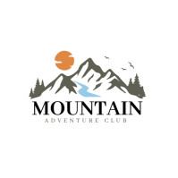White  Mountain/nature/adventure/outdoors/landscape/wilderness/brand/business/identity/symbol/icon L Logo template
