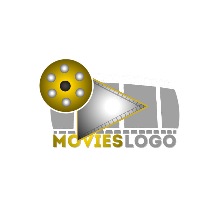 White Movie Logo Logo template