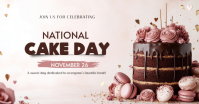 White National Cake Day Facebook Shared Image template