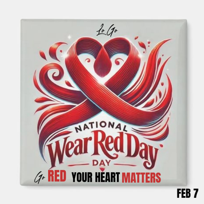 Copy of White National Wear Red Day Instagram Post | PosterMyWall
