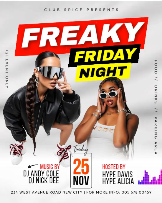 Club Night Event Template | PosterMyWall