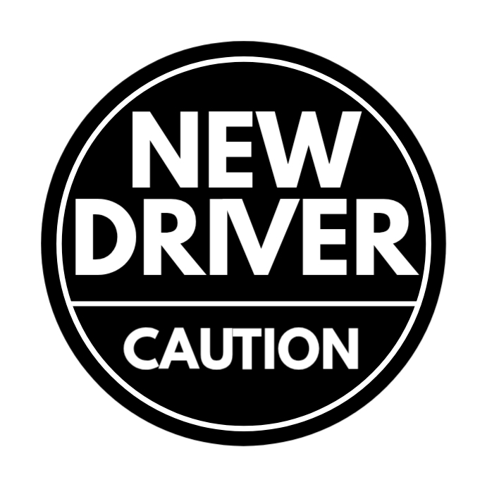 White New Driver Alert Instagram Post Template | PosterMyWall