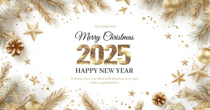 White New Month Facebook Shared Image template