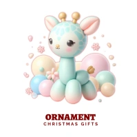 White  New Year And Christmas Gift Logo Logótipo template