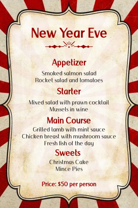 White New Year Eve Poster Template | PosterMyWall
