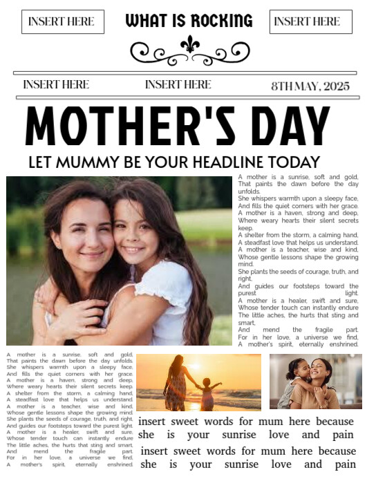 White Newspaper  Poster/wallboard Plakkaat/Muurbord template