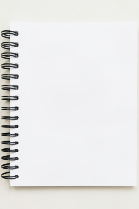 White Notebook Mockup Poster Template | PosterMyWall