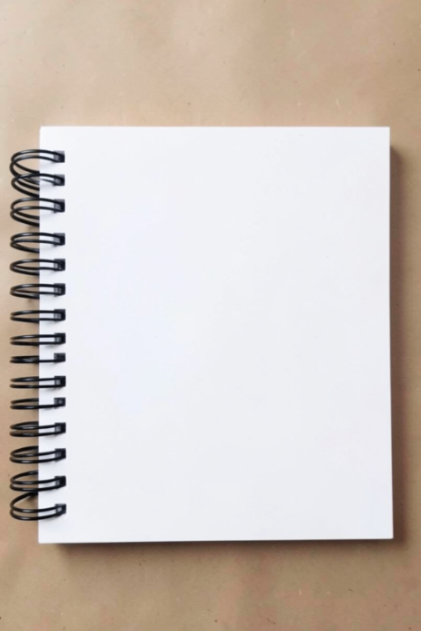 White Notebook Mockup Poster Template | PosterMyWall