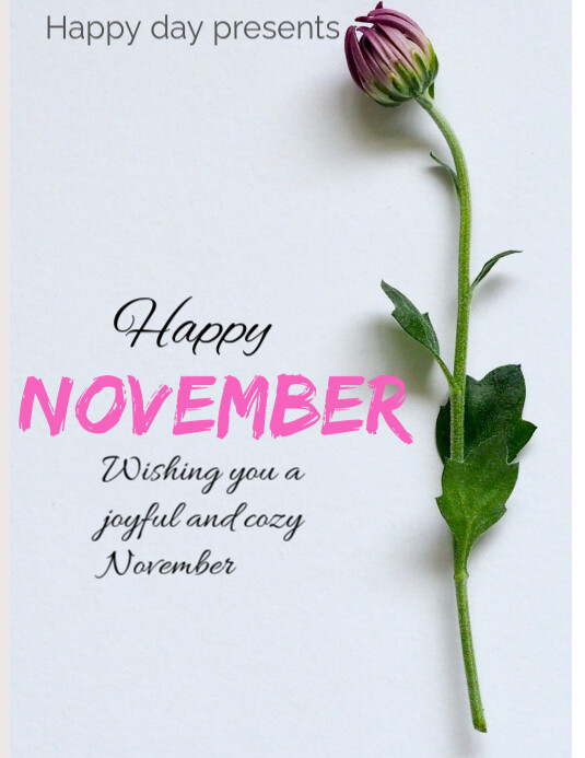 Happy November Template | PosterMyWall