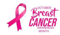 White October Breast Cancer Awareness Tag template