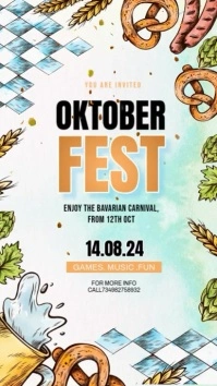 White October Fest Instagram Story Instagram template