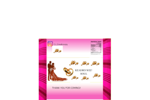 Branco White Odelela Chocolate Wrap Label Etiket Template
