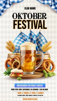 White Oktober Fest Instagram Story template