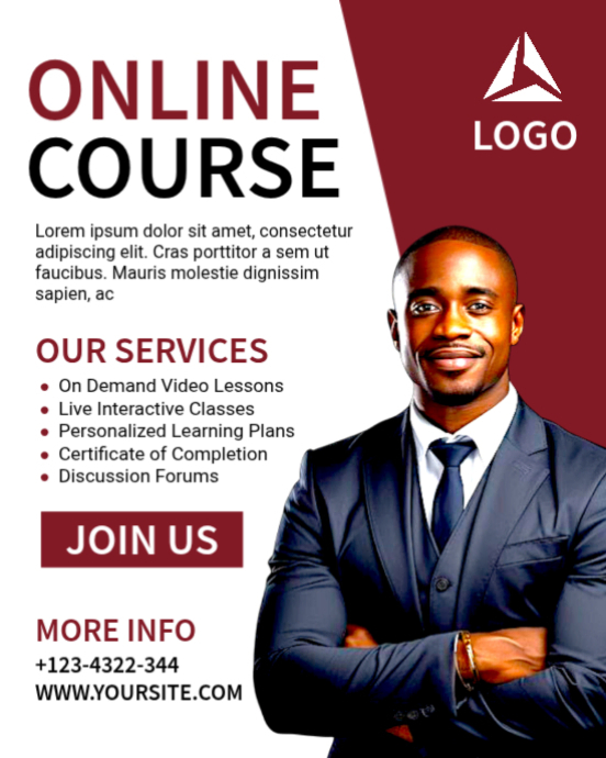 Online Course Promotion Template | PosterMyWall