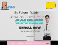 White Online Professional Course Flyer (us Letter) template