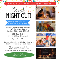 White Parents Night Out Flyer Instagram Post template