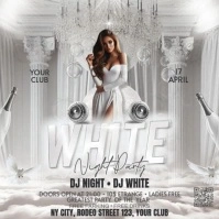 White Party Instagram Post template