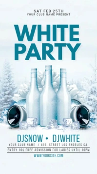 White Party Instagram Story Template