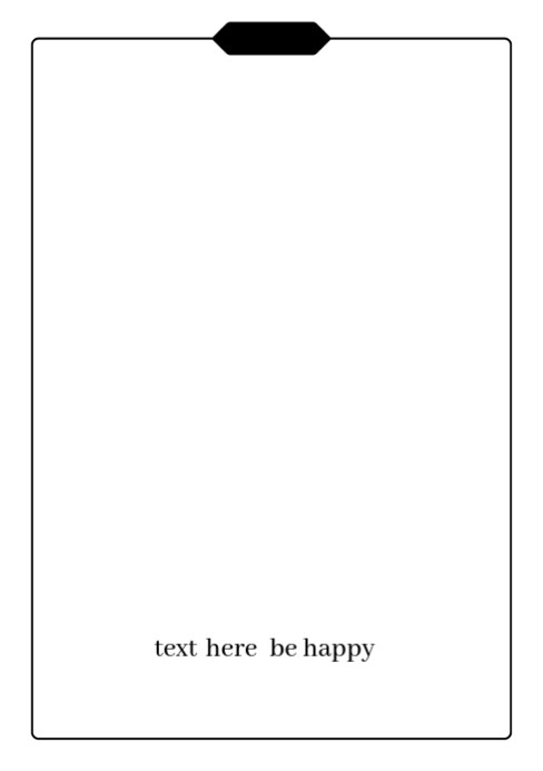 White Pastel Assignment Background A5 template