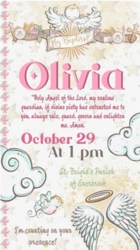 White Pastel Baptism Invitation Instagram Story Instagram-verhaal template