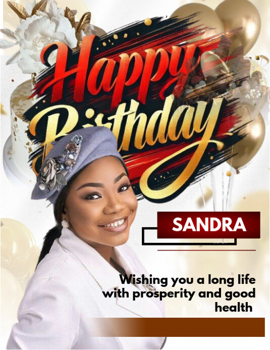 White Pastel Birthday Design  Flyer (us Letter) Pamflet (Letter AS) template