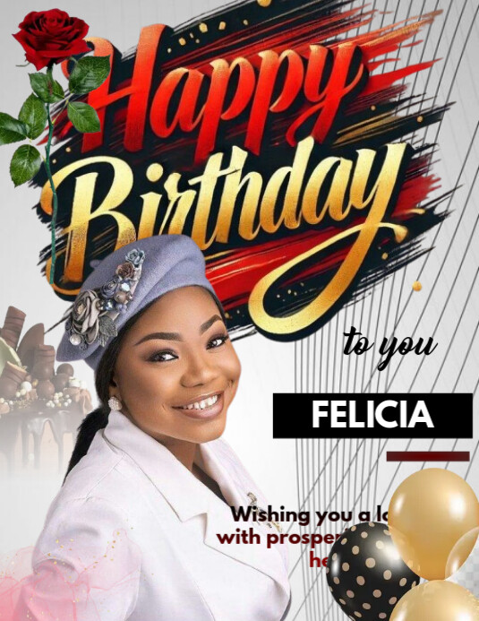 White Pastel Birthday Flyer  Flyer (us Letter) template