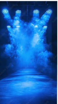 White Pastel Blue Stage  Instagram Story template