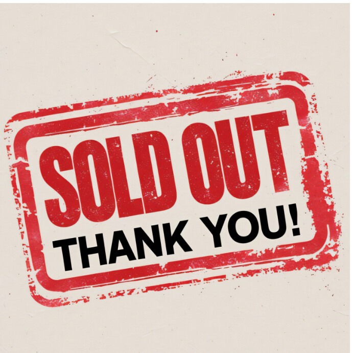 White Pastel Bold Sold Out Stamp With Thank You Message Red Grunge ...