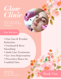 White Pastel Botox Flyer Flyer (us Letter) template