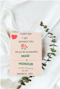 White Pastel Bridesmaid Invitation  Pinterest Graphic Pinterest-Grafik template