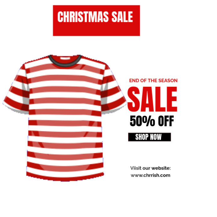 Copy of White Pastel Christmas Fashion Sale Instagram Post | PosterMyWall