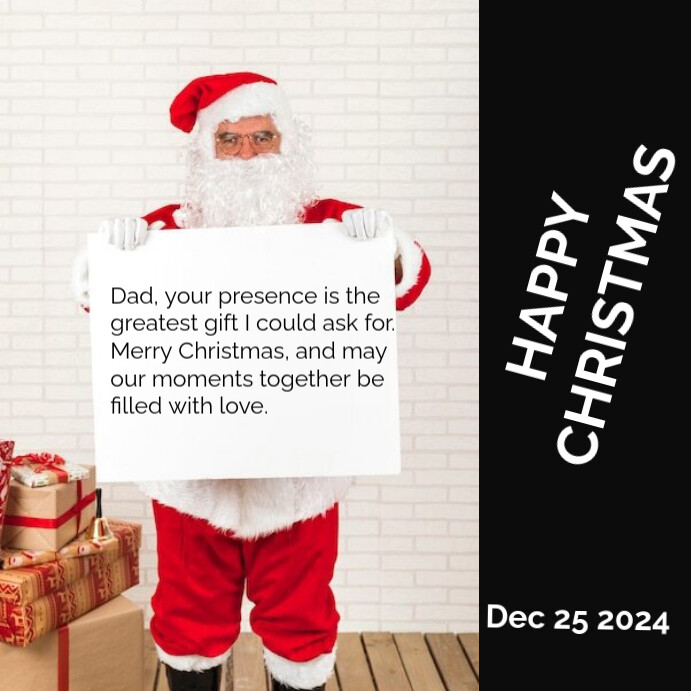 White Pastel Christmas Instagram Post Template | PosterMyWall