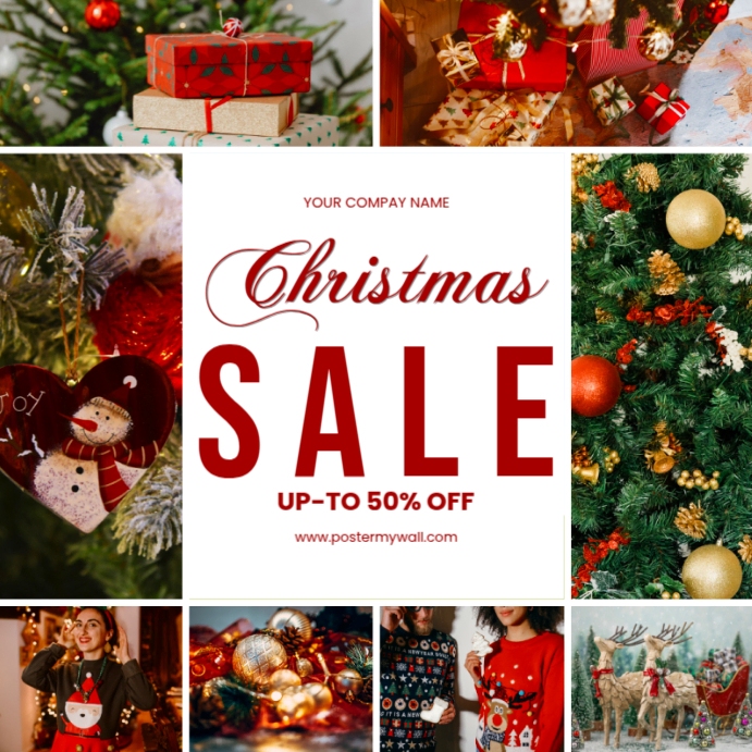 Copy of White Pastel Christmas Sale 50% Off Instagram Post | PosterMyWall