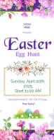 White Pastel Easter Egg Hunt Flyer Half Page Letter template