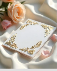 White Pastel Elegant Floral Wedding Invitation | Gold & Blush Theme Instagram Portrait template