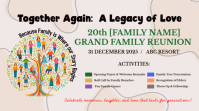 White Pastel Family Reunion Digital Display (16:9) template