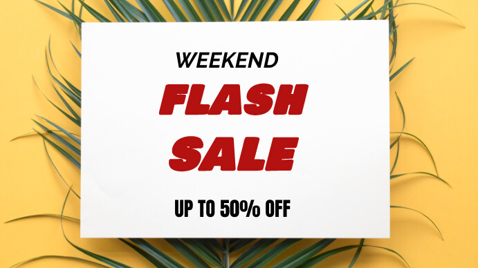 White Pastel Flash Sale Template | PosterMyWall