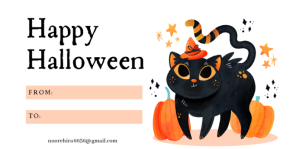 White Pastel Halloween Day 31 October 2025 Eventbrite Banner template